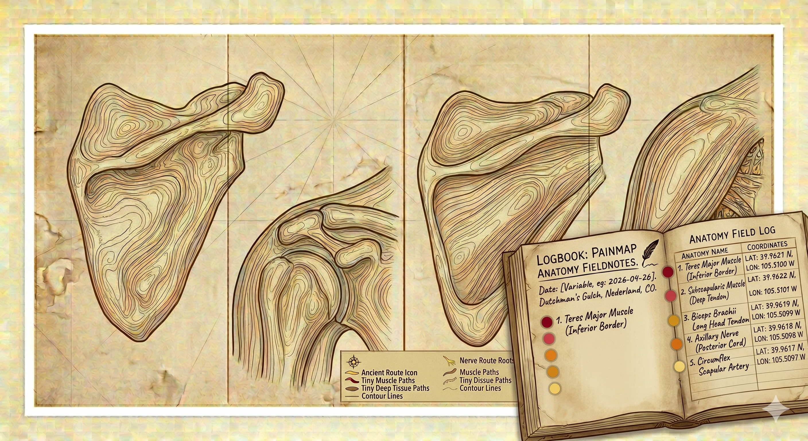 Open anatomy field-notes logbook